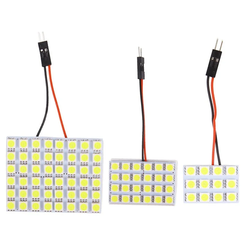 Светодиодная панель T10 5050 48 24 12 SMD светильник лампа для чтения салона купольная