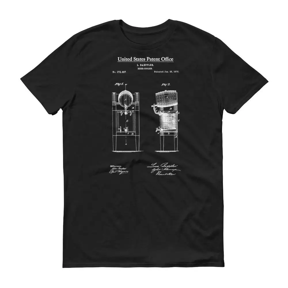 Пивной охладитель патент Футболка-старый рубашка пиво изготовление пива drinking Shirt