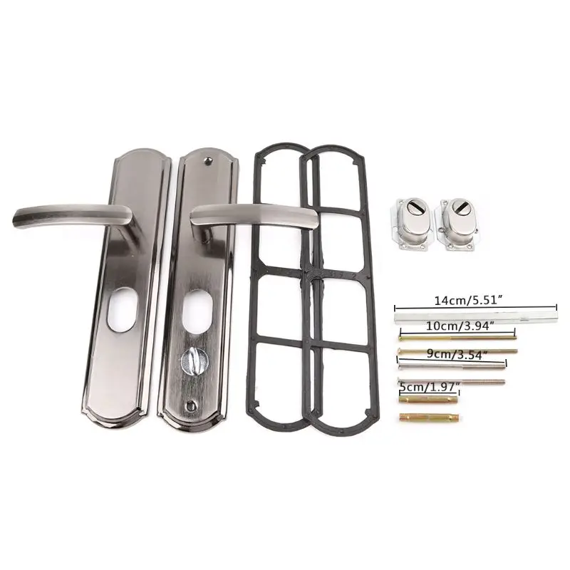 

Anti-Theft Security Door Handle Solid Thickened Panel Indoor Dual Latch Mortise Lock Y1QB