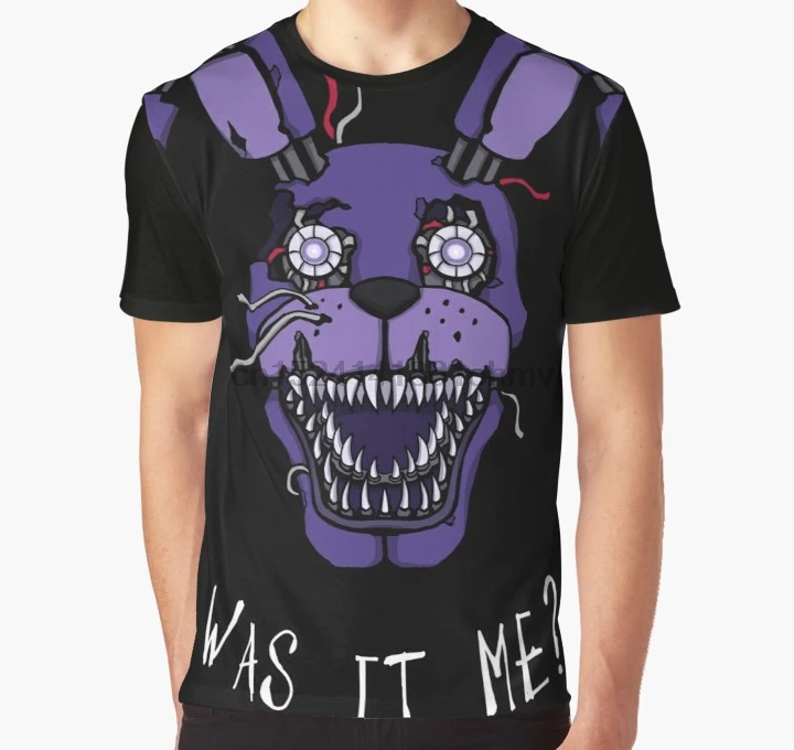 Принт по всему миру 3D футболка Мужская забавная Five Nights at Freddy &amp # x27s FNAF 4 кошмар Bonnie