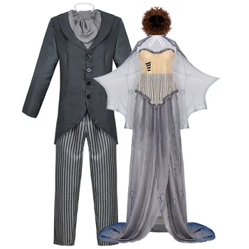 Disfraz de vampiro con traje medieval para Halloween para hombre y mujer