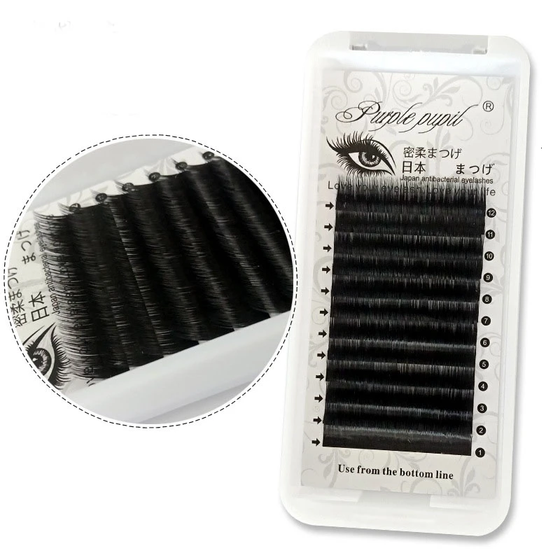 

Matte Lashes Classic Long Tips 0.05 Rounded Grafting Individual Eyelashes Extension Technology Fan Soft Eyelashes Light