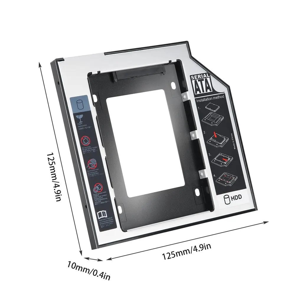 Лидер продаж новинка Универсальный 2 5 й 9 мм Ssd Hd SATA жесткий диск HDD Caddy Adapter Bay для Cd