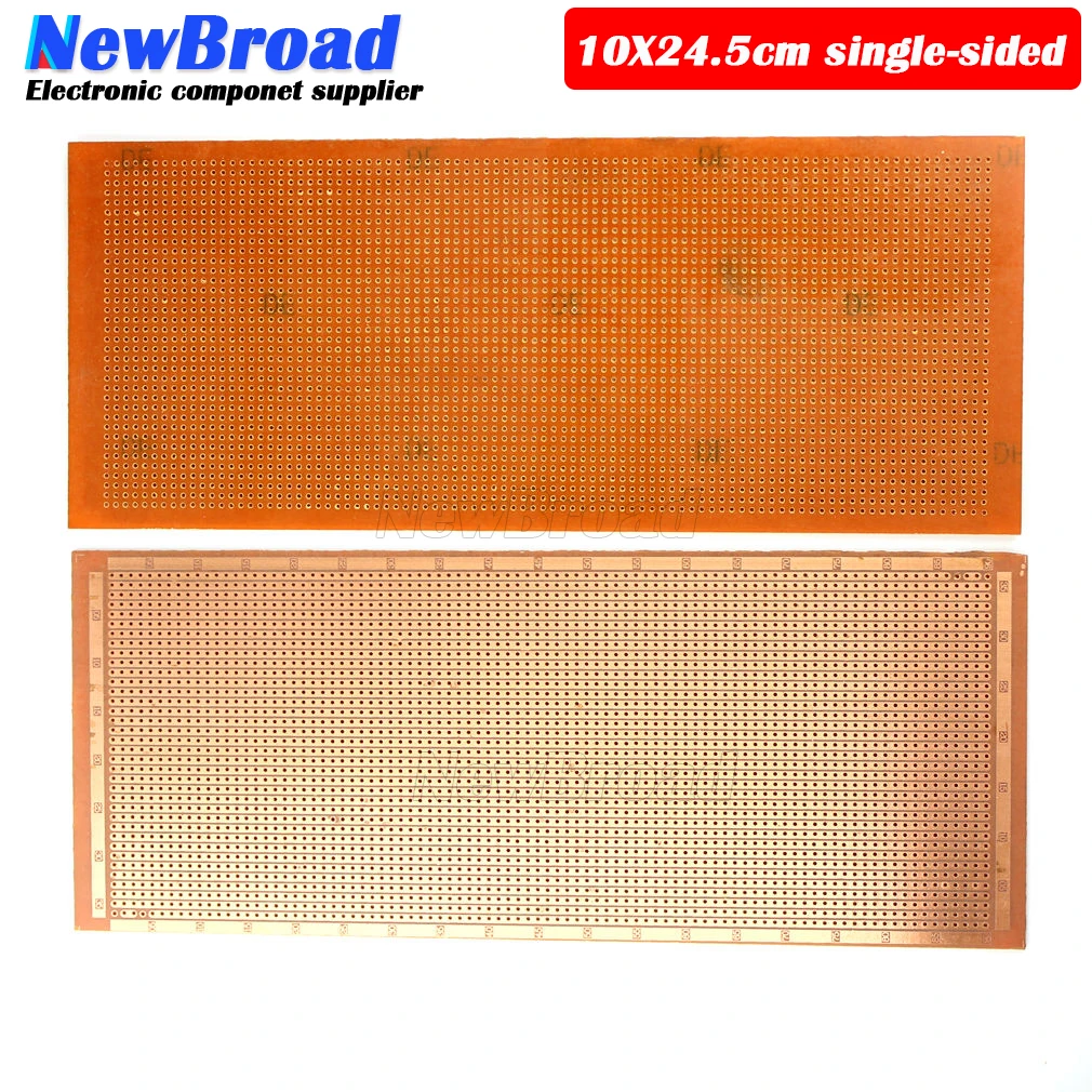 2PCS 10*24.5CM 단면 베이클라이트 (긴 와이어 패드) 1.5 두께 2.54 간격 범용 범용 회로 기판 PCB