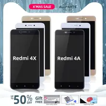 Дисплей для For Xiaomi Redmi 4X 4A LCD в сборе с тачскрином на рамке 5.0'' черный белый золото