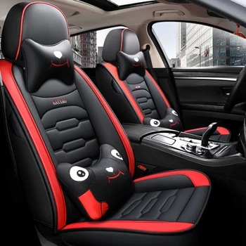 

Full Coverage Eco-leather auto seats covers PU Leather Car Seat Covers for Toyota CAMRY COROLLA LEVIN VIOS FS YARIS L PRADO CROW