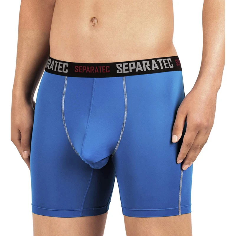 Separatec Men's Sport Performance Dual Pouch Boxer Long Leg Underwear cheap boxers