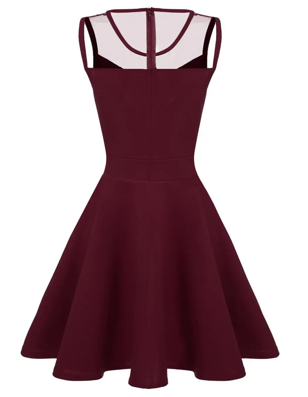 Najtaniej Madam odzież OWLPRINCESS nowa seksowna bez rękawów biała gaza okrągły kołnierz insight dopasowane sukienki typu big pendulum