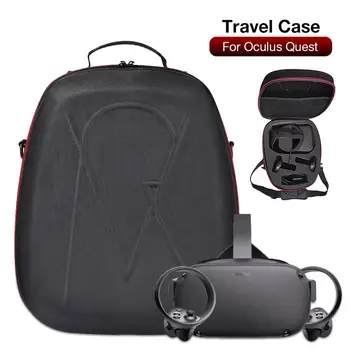 

Hot Travel Case for Oculus Quest All-in-one VR Gaming Headset Hard Material Carrying Case Storage Black Bag with Shoulder Strap