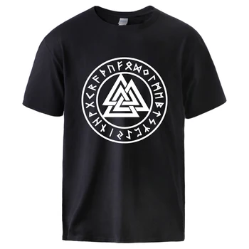 

Cool Odin Viking Tops Mens Summer Tshirts Vikings Symbols Print Short Sleeve Fashion Cotton Tee T shirt 2020 Homme Workout Top