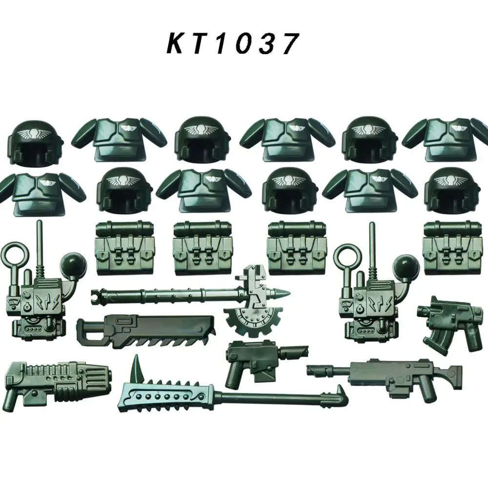 

Koruit KT1037 Set Medieval Times Knight Weapons Armor Helmet Communicator Commander Building Blocks Brick Toys For Children Gift