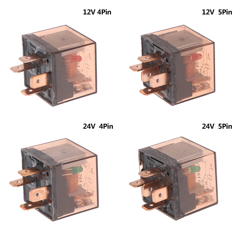 1Pc 12V 80A 4/5Pin Waterproof Automotive Relay SPDT Car Control Device Relays DC High Capacity Switching | Обустройство дома