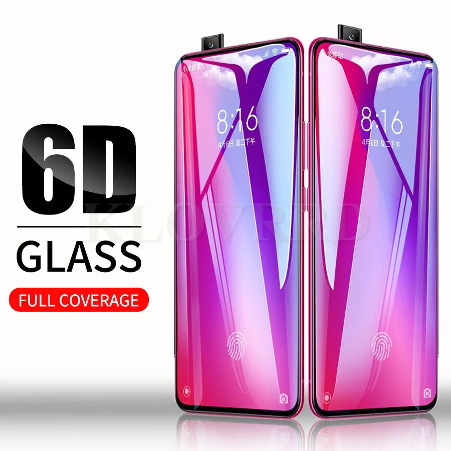 6D полностью проклеенное закаленное стекло для Xiao mi Pocophone F1 mi CC9 9 SE A3 Lite Защитная пленка для экрана Red mi K20 Note 8 7 Pro