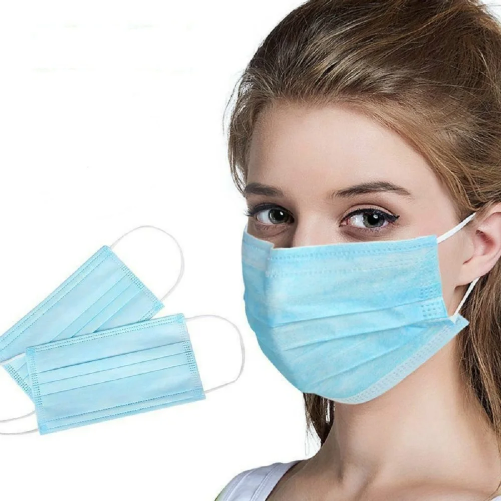 

High Quality Mask Disposable Non-woven Face Masks Anti Dust Mouth Nose Cover Respirators Unisex