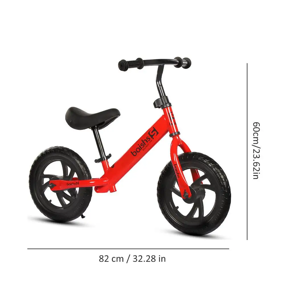 Top 12" Kids Activity Product Child Kid Balance Bike Scooter Baby Walker Scooter 2-3-6 Years Old Pedal-Free Kids Driving Bike Luge 3 19
