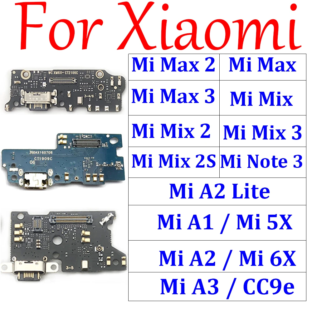 Зарядный USB-порт для Xiaomi Mi A2 Lite Max 2 3 Mix 2S A3 CC9e A1 5X 6X Note | Мобильные телефоны и