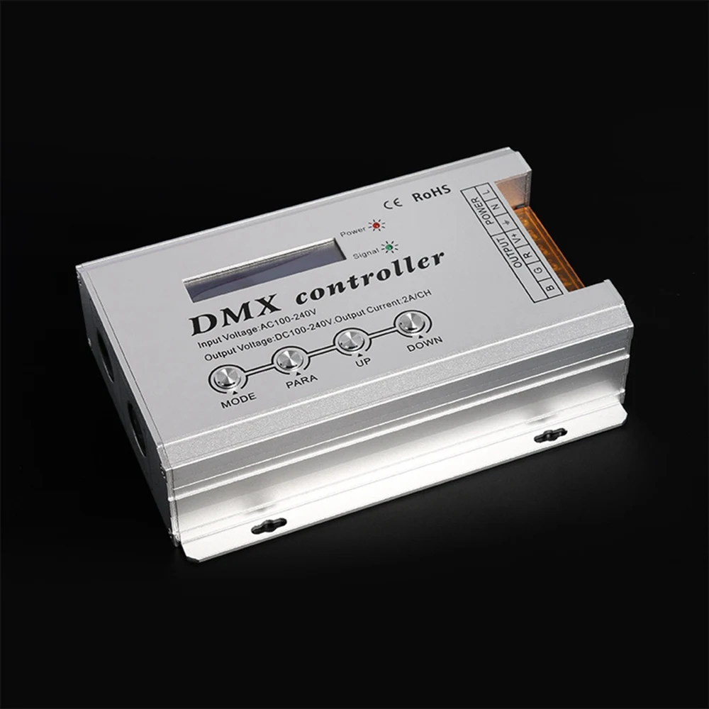 DMX 512 декодер светодиодный контроллер для светодиодный высокое Напряжение RGB Светодиодные ленты света DC5V-24V