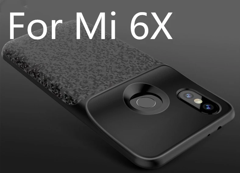 Black For Mi 6X For Xiaomi Mix 2 Battery Charger Case for Xiaomi Mi 8 9 SE Mix 2 2s 6 6XBackup Power Bank 5500mah External Charger Cover Case - Цвет: Black For Mi 6X