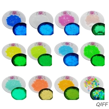 

500g Luminous Acrylic Beads Glow In The Dark Spacer Beads Jewelry Marking 560Pcs