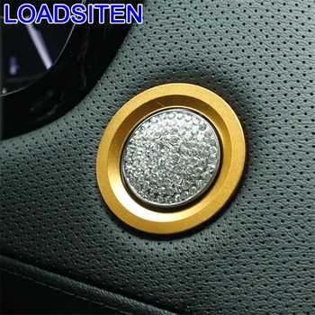 

Car Modified Chromium Automobile Decorative Ignition Button Interior Covers Modification Decoration Parts 18 19 FOR Cadillac SRX