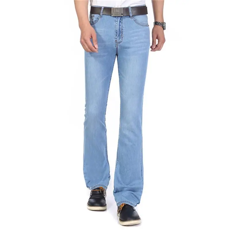 Pengiriman Gratis Pakaian Musim Panas Pria Jeans Bawah Lonceng Mode