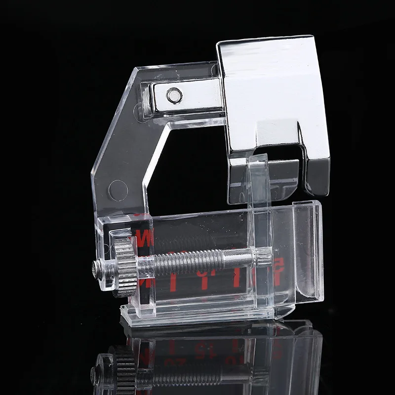 1pcs Adjustable Bias Tape Binding Foot Snap On Presser Foot Adjustable