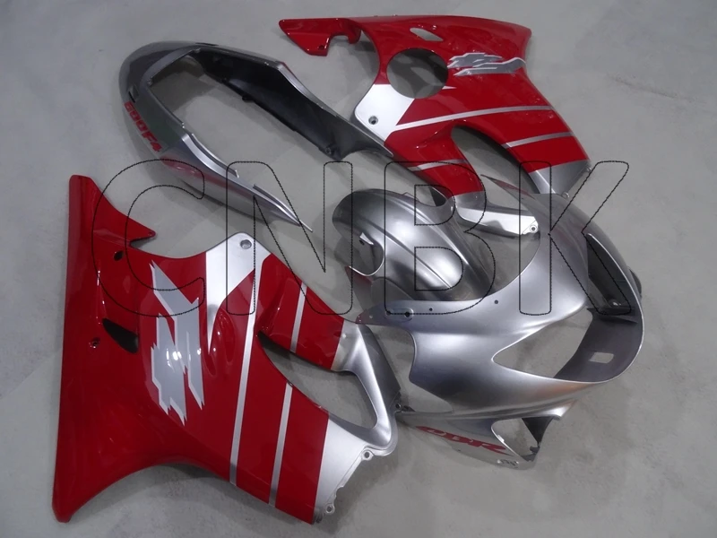 Для CBR F4 99 Abs обтекатель для Honda Cbr600 2000 Серебряный Красный обтекатель CBR 600 1999-2000 комплекты обтекателей