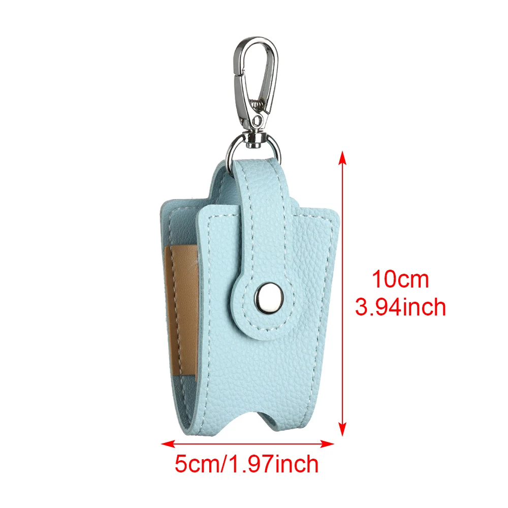 Refillable Bottles 1 PC 30ml Travel Hand Sanitizer Keychain Holder Reusable Flip Cap with Keychain Carrier