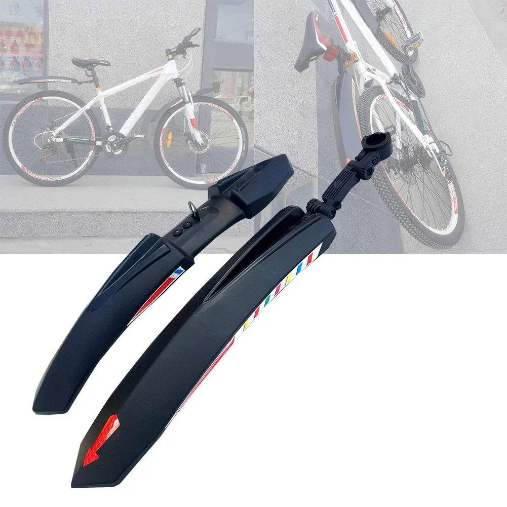 Bicycle Mudguard MTB Fender Mountain Bike Front Rear Quick High Cycling fat tire tail stand fixed parts road Mud Guard plastic afbeelding