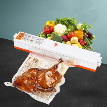 

220V/110V Household Food Vacuum Sealer Packaging Machine Film Sealer Vacuum Packer Including 10Pcs Bags