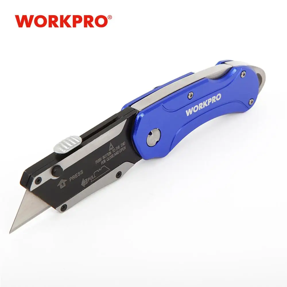 WORKPRO алюминиевый складной нож с ручкой электрик резак многофункциональный