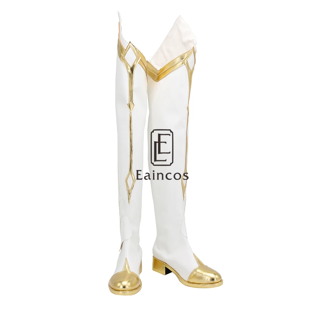 NEW Game Genshin Impact Player Original Version Cosplay Shoes Traveler Lumine Fancy Boots Custom-made goddess costume