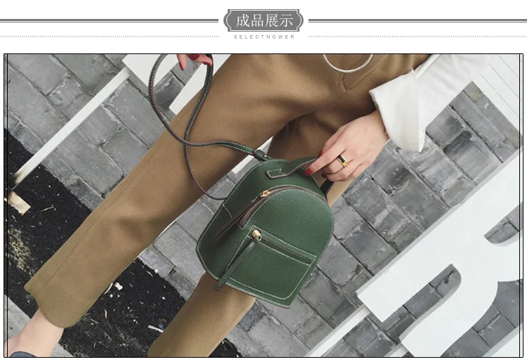 DIY leather craft women backpack kraft sewing pattern template set 21.5x25x11.5cm