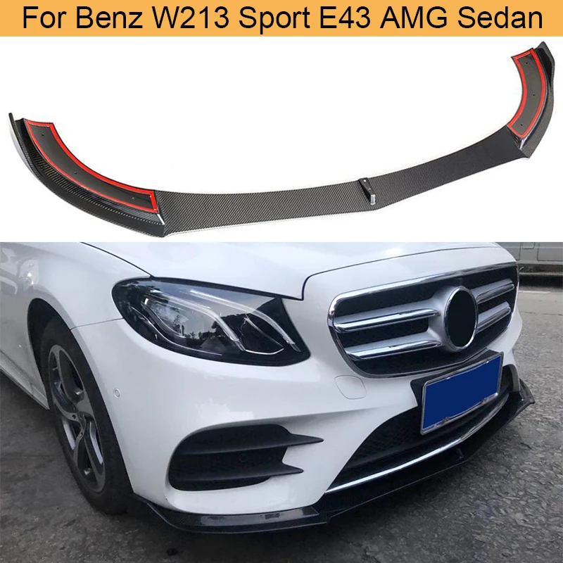 Автомобильный передний бампер спойлер для Mercedes-Benz E класса W213 Sport E43 AMG 4 двери 2016-2019