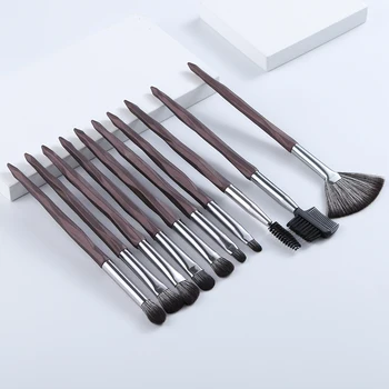 

FLD 10pc Super Soft Fan Eye Makeup Brushes Set Edge Control Eyelash Spoolies Eyeshadow Eyebrow Brush Beauty Brochas Maquillaje