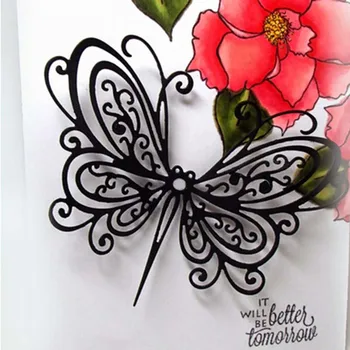 

New 2019 butterfly Metal Cutting Dies Flower border Crafts Die Cuts For DIY Scrapbooking Paper Cards Decorations Embossing