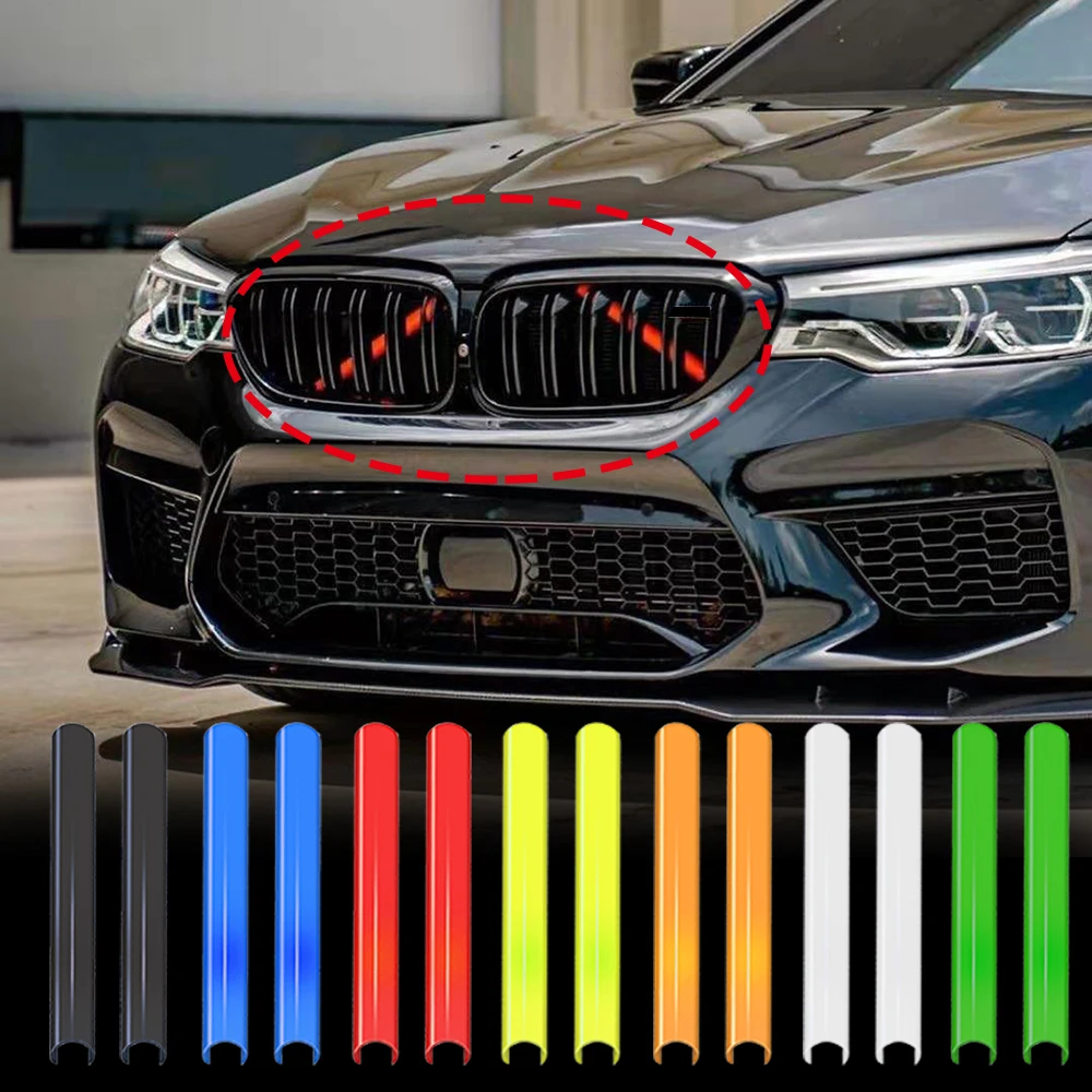 

Car Kidney Grill Cover Trim Strips Sticker For Bmw F21 F20 F23 F22 F31 F30 F34 F32 F36 G20 1 2 3 4 Series Front Sport Styling
