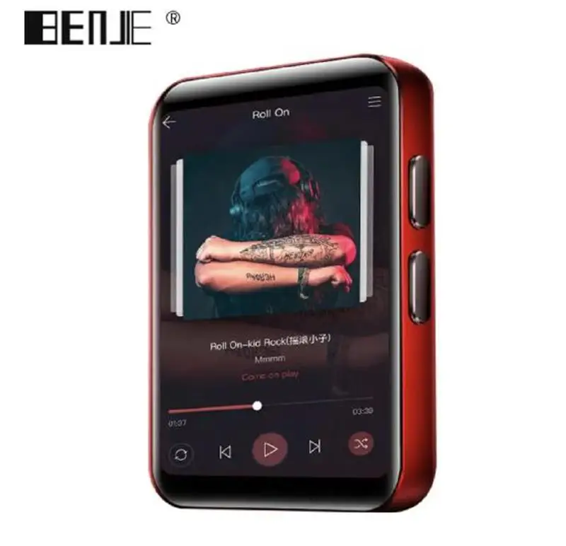 K1-Red Bluetooth MP3 часы с Сенсорный экран 8/16GB клип MP3 плеер для занятий спортом, будь то Велосипедный спорт или бег Пеший Туризм Поддержка Запись, FM радио - Цвет: K1-Red