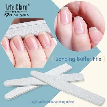 

Arte Clavo 1pcs Grit Nail File Double Side Sanding Buffer Block Nail Art Sanding Buffer File For UV Gel Polish Manicure Tool