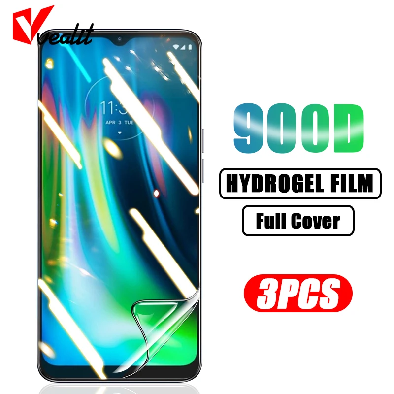 3Pcs Full Cover Hydrogel Film For Motorola G9 G10 Power G8 G20 G30 G50 G100 Screen Protector Moto Razr 5G G E Edge S Not Glass | Мобильные