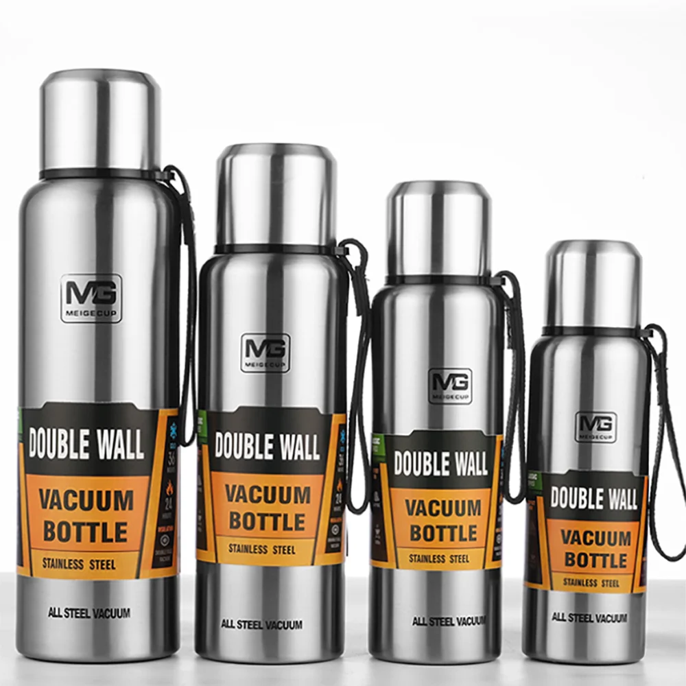 

500-1500ml double stainless steel vacuum flask thermos mug outdoor travel large capacity thermos portable travel mug