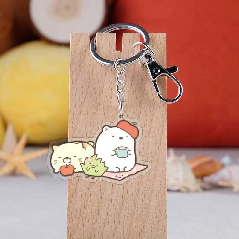 Sumikko Gurashi брелок с милым животным Sumikko Gurashi акриловый брелок с подвеской