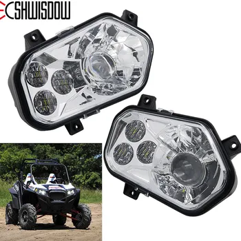 

Newest Chrome Auto Accessories ATV led light LED Headlight Kit Headlamp for Polaris Razor Push 1000