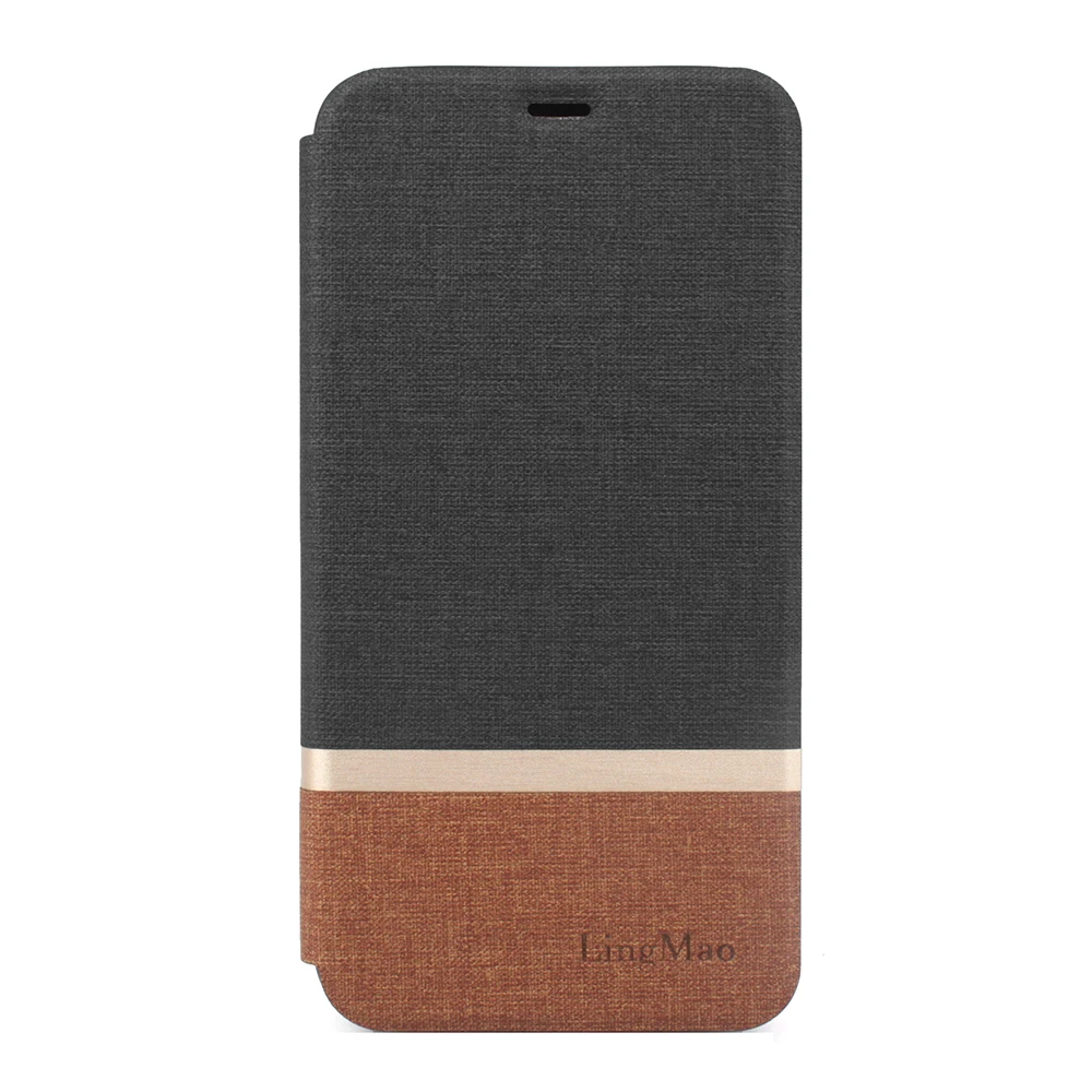Чехол-книжка из ткани и кожи для Xiaomi Redmi Note 3 Pro специальное издание чехол-бумажник