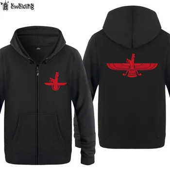 

Zipper Hoodies Men Farvahar Iran Persia Symbol Iranian Persian Zoroastrian Mens Hoodie Fleece Long Sleeve Man Jacket Sweatshirt