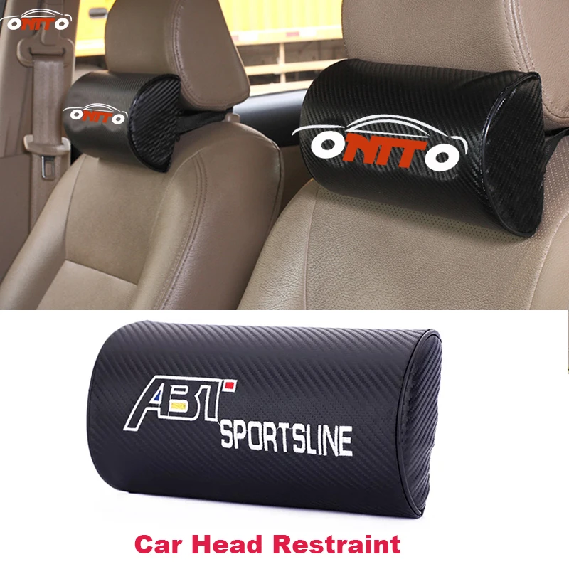 2pcs For logo badge Audi peugeot car Styling Car Head Neck Rest Cushion headrest | Автомобили и мотоциклы