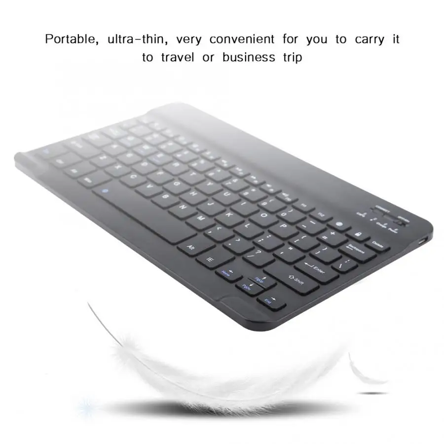 10," Тонкий Беспроводной клавиатура Bluetooth 3,0 для Android/IOS/WIN/iPad/iPhone 6/7/8 Plus/Pad Bluetooth клавиатура
