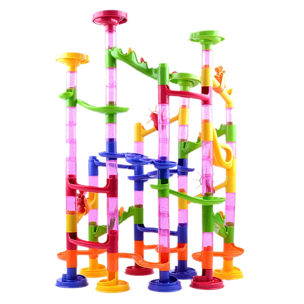 

High Quality Children's DIY Building Blocks Maze Track Marble Ball Construction System Toy
