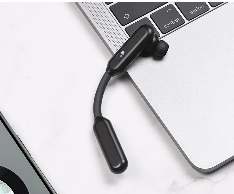 Black JINSERTA Handsfree, беспроводные Bluetooth 5,0 наушники, бизнес bluetooth-гарнитура с микрофоном для водителей, Спортивная поддержка, длительное время ожидания - Цвет: Black