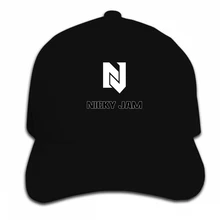 Бейсболка с принтом на заказ, забавная мужская белая черная кепка с логотипом Nicky jam, Мужская кепка